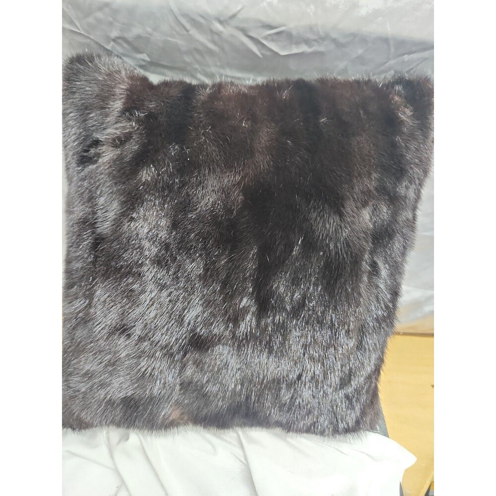 Natural Cocoa Mink Pillow 15x15
